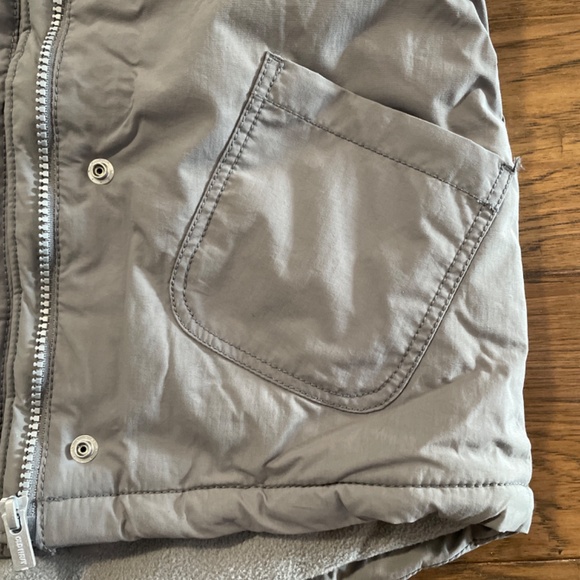 New Old Navy Kids jacket coat sherpa faux fur trim hood grey size 4T - Picture 9 of 9